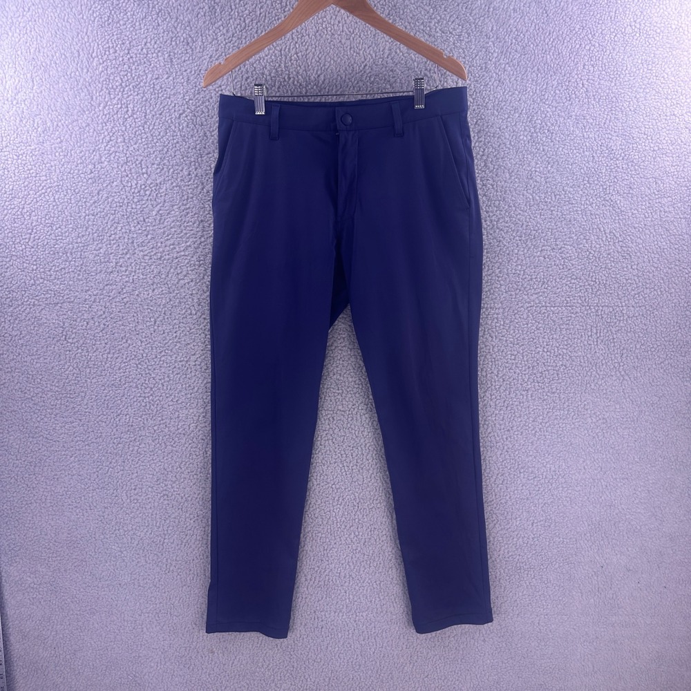 Rhone Commuter Slim Pants Mens 32 Navy Blue Stretch Performance Trousers